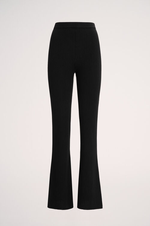 Luisa Spagnoli Molletta - Pantaloni Flared In Maglia
