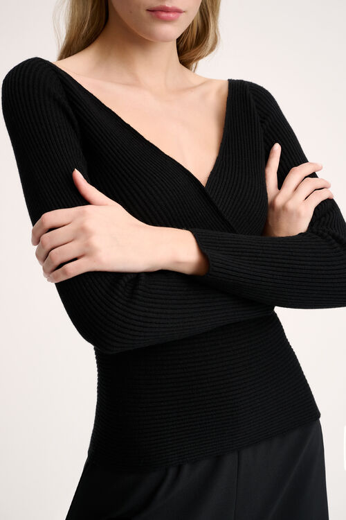 Luisa Spagnoli Momenti - Pullover con scollo a V