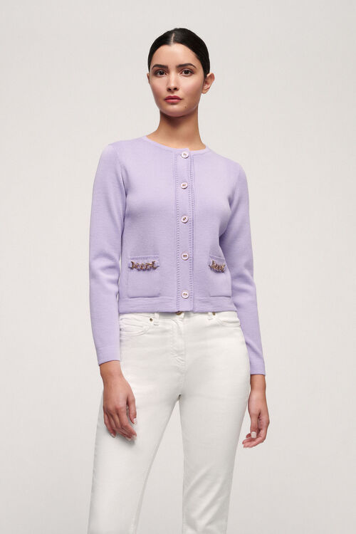 Luisa Spagnoli Morfologia - Cardigan bon ton