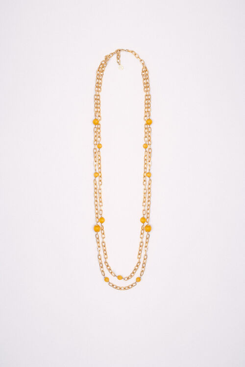 Luisa Spagnoli Nurachi - Collana con catene e pietre