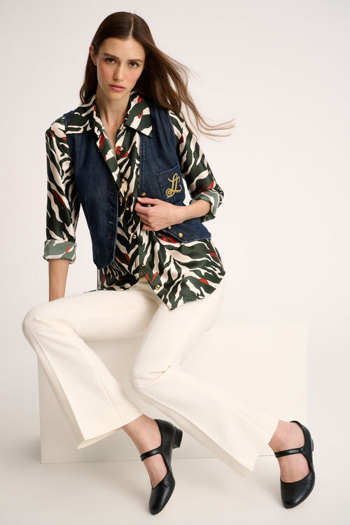 Luisa Spagnoli Oflag - Pantaloni Flared - Fashion Show