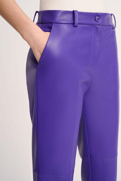 Luisa Spagnoli Omonimo - Pantaloni Cropped In Pelle