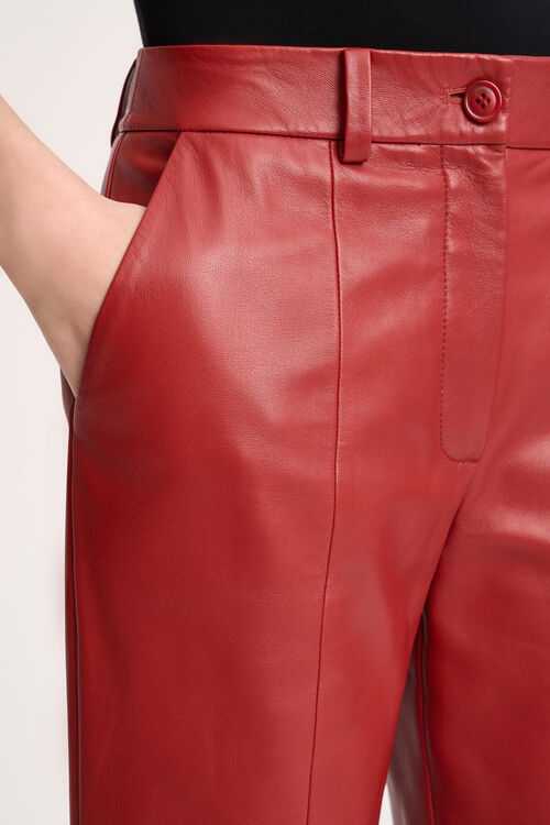 Luisa Spagnoli Omonimo - Pantaloni Cropped In Pelle