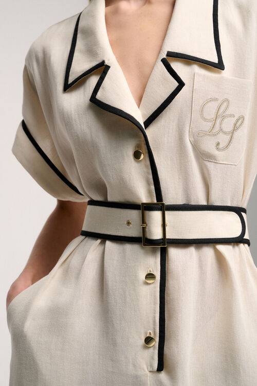 Luisa Spagnoli Parente - Abito Chemisier Ricamato