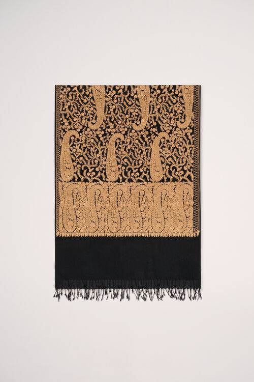 Luisa Spagnoli Radicchio - Stola Disegno Jacquard