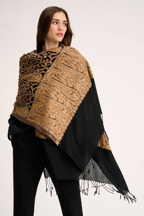 Luisa Spagnoli Radicchio - Stola disegno jacquard