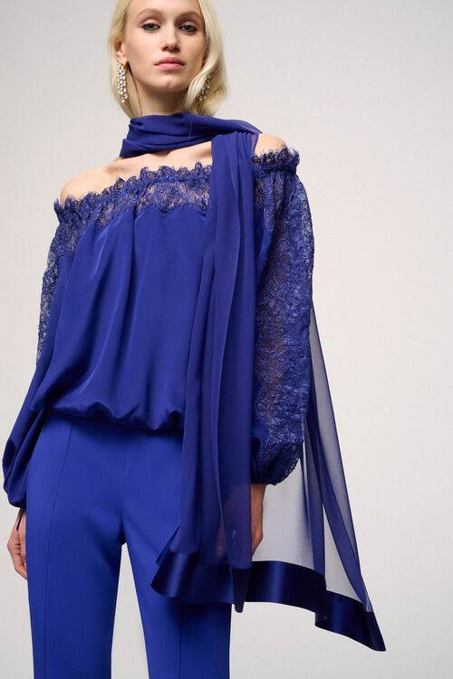 Luisa Spagnoli Riflettere - Sciarpa in georgette