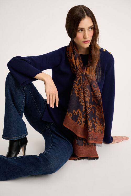 Luisa Spagnoli Roccatura - Sciarpa Jacquard