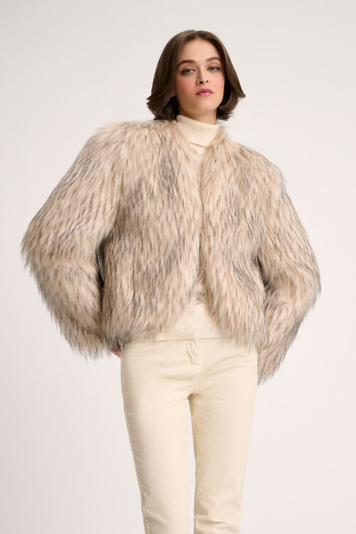 Luisa Spagnoli Saga - Giacca in faux fur