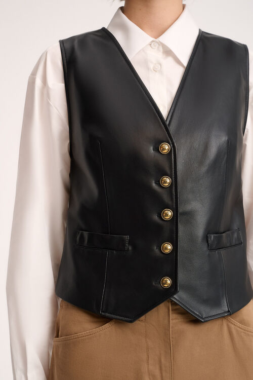 Luisa Spagnoli Sapore - Gilet In Pelle