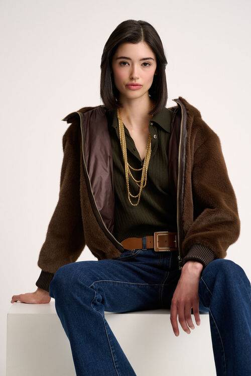 Luisa Spagnoli Scheggia - Giubbotto faux fur