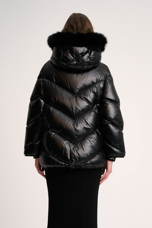 Luisa Spagnoli Sconto - Piumino Con Cappuccio