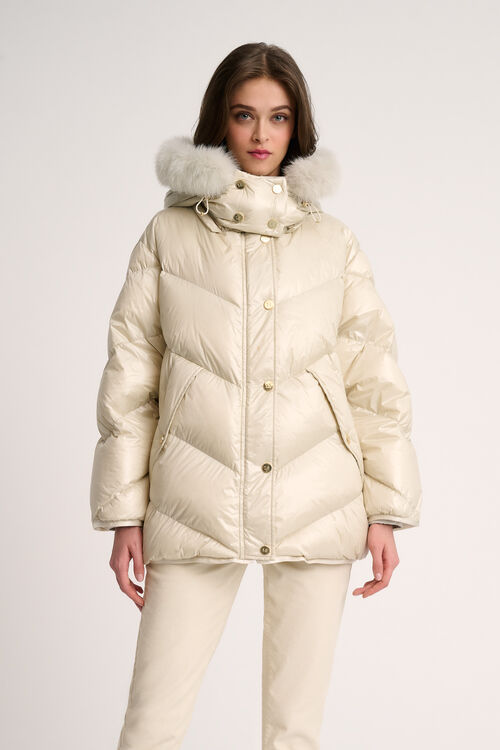 Luisa Spagnoli Sconto - Piumino Con Cappuccio