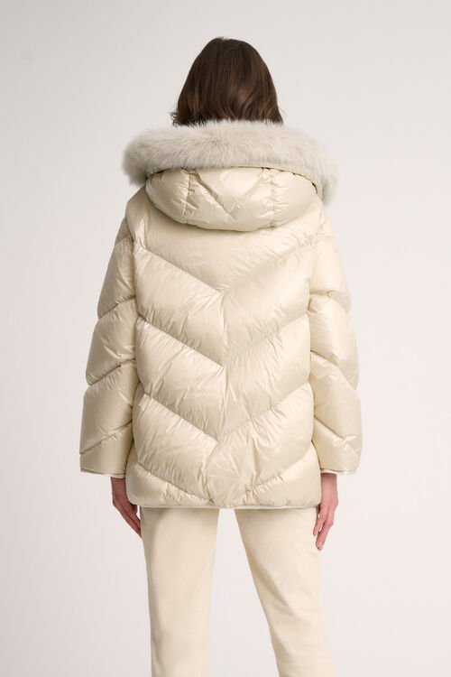 Luisa Spagnoli Sconto - Piumino Con Cappuccio