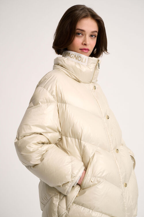 Luisa Spagnoli Sconto - Piumino con cappuccio