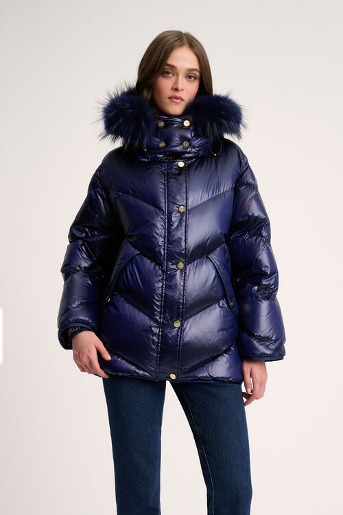 Luisa Spagnoli Sconto - Piumino con cappuccio