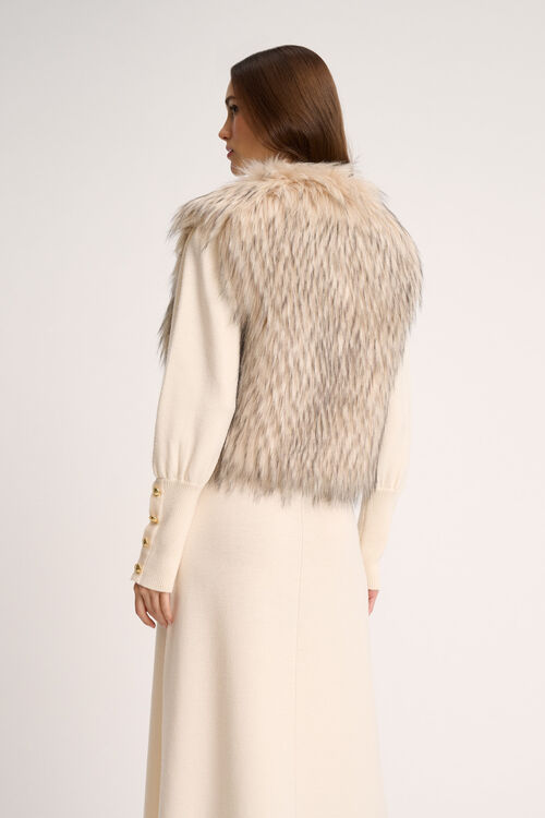 Luisa Spagnoli Smorfia - Gilet In Faux Fur