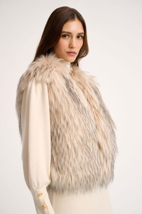 Luisa Spagnoli Smorfia - Gilet In Faux Fur