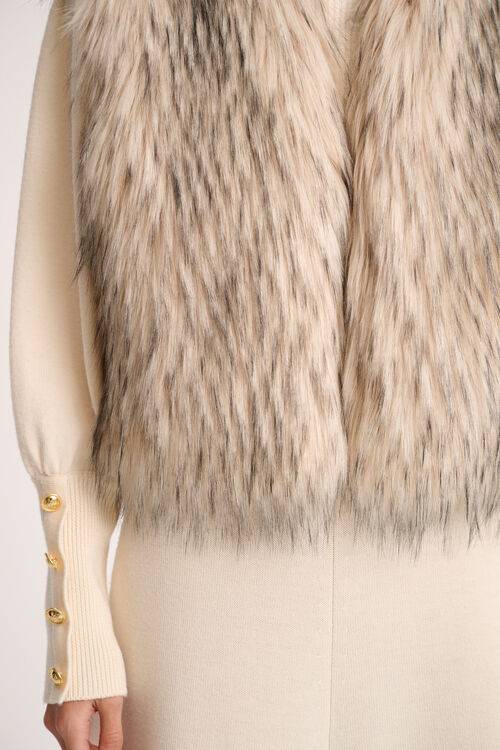 Luisa Spagnoli Smorfia - Gilet In Faux Fur