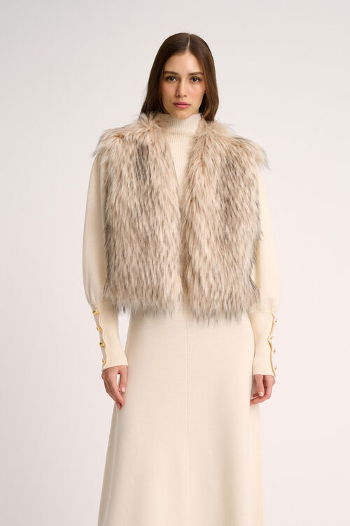 Luisa Spagnoli Smorfia - Gilet in faux fur