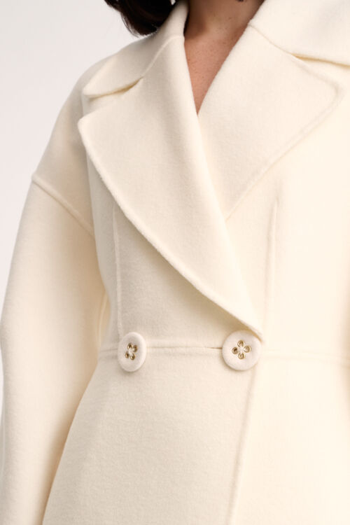 Luisa Spagnoli Sondaggio - Cappotto In Panno Di Lana