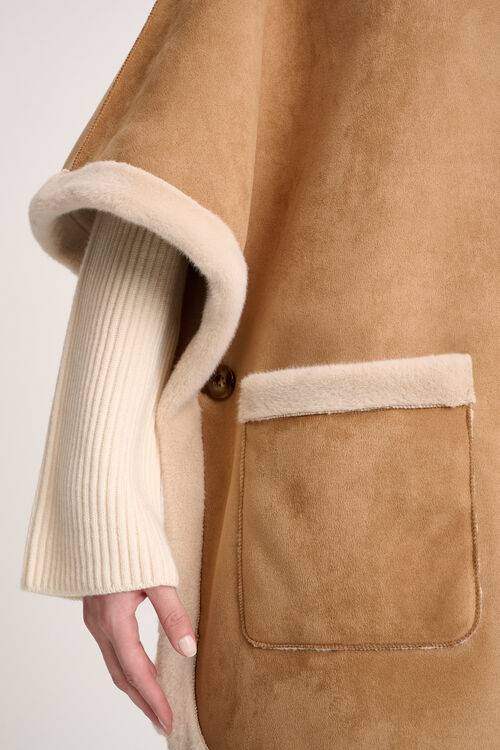 Luisa Spagnoli Spray - Mantella Dettagli Faux Fur