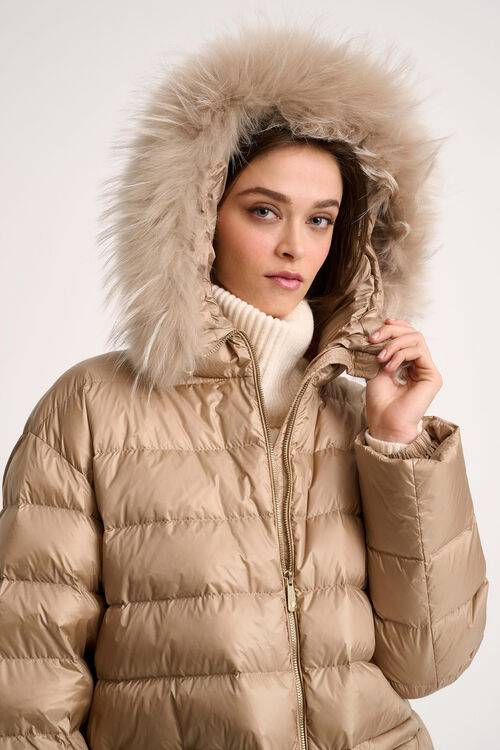 Luisa Spagnoli Stato - Piumino Con Cappuccio