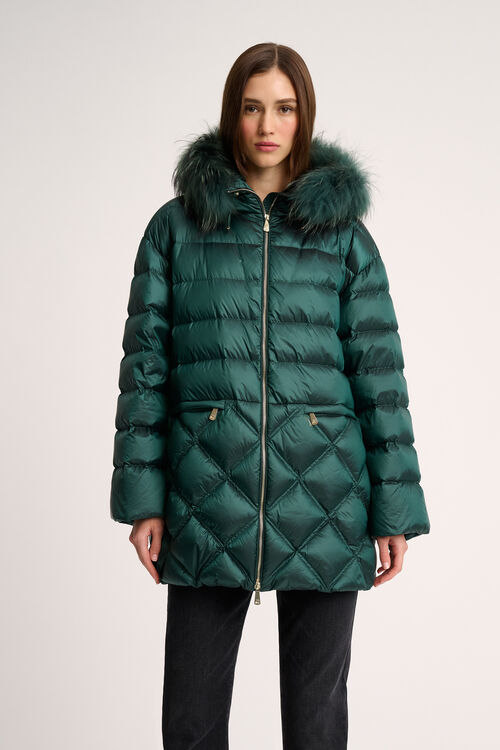 Luisa Spagnoli Stato - Piumino Con Cappuccio