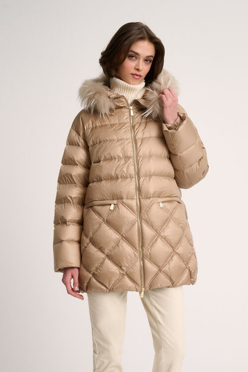 Luisa Spagnoli Stato - Piumino con cappuccio