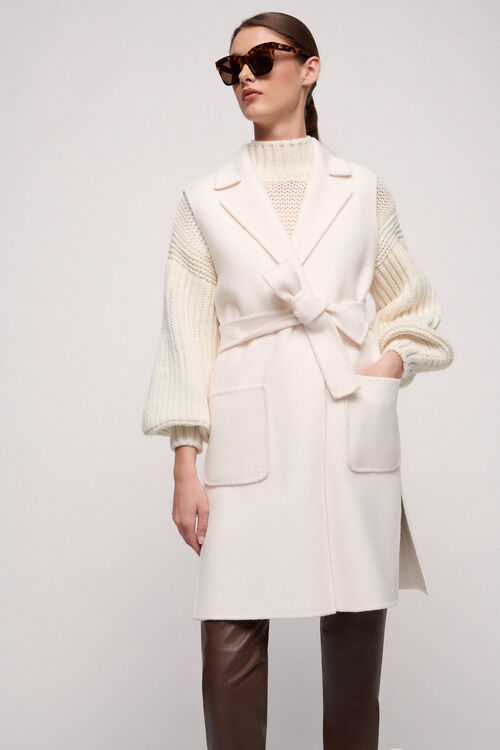 Luisa Spagnoli Sula - Gilet a vestaglia