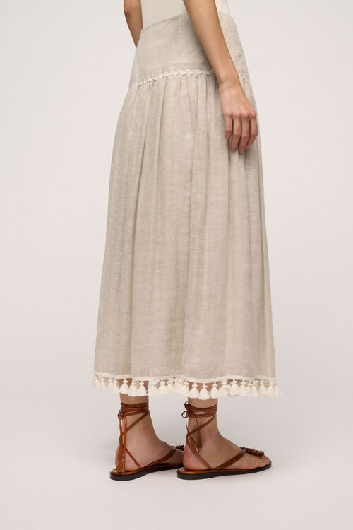 Luisa Spagnoli Termale - Gonna In Lino