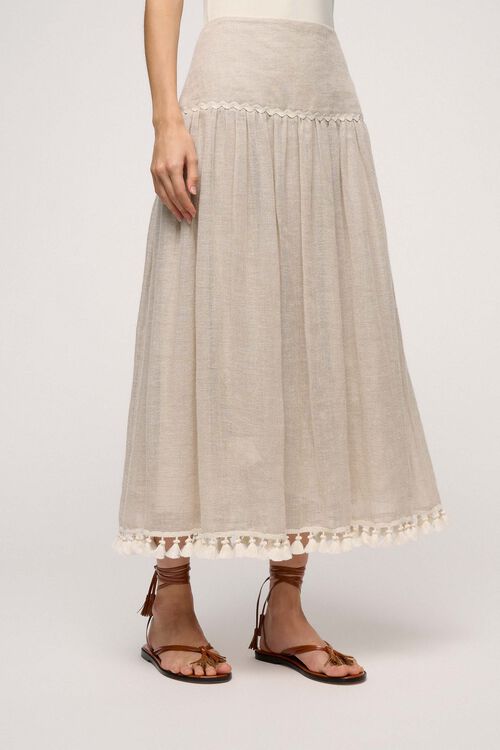 Luisa Spagnoli Termale - Gonna in lino