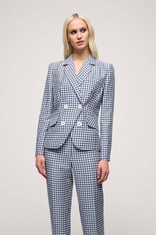 Luisa Spagnoli Valorosa - Giacca doppiopetto Vichy