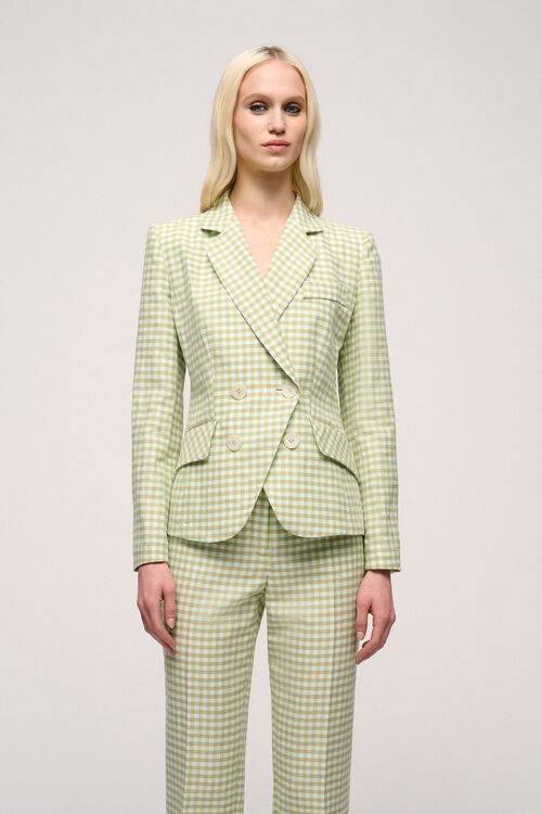 Luisa Spagnoli Valorosa - Giacca doppiopetto Vichy