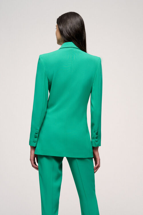 Luisa Spagnoli Vegetale - Giacca Con Revers In Raso