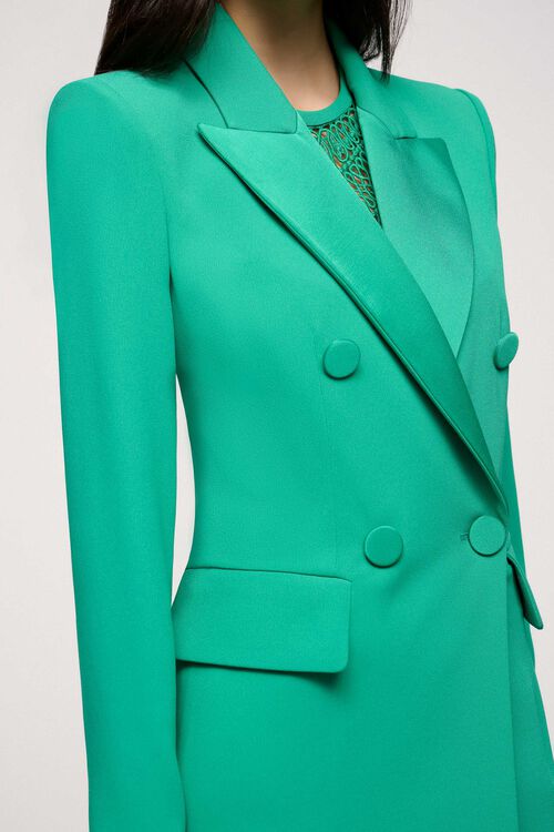 Luisa Spagnoli Vegetale - Giacca Con Revers In Raso