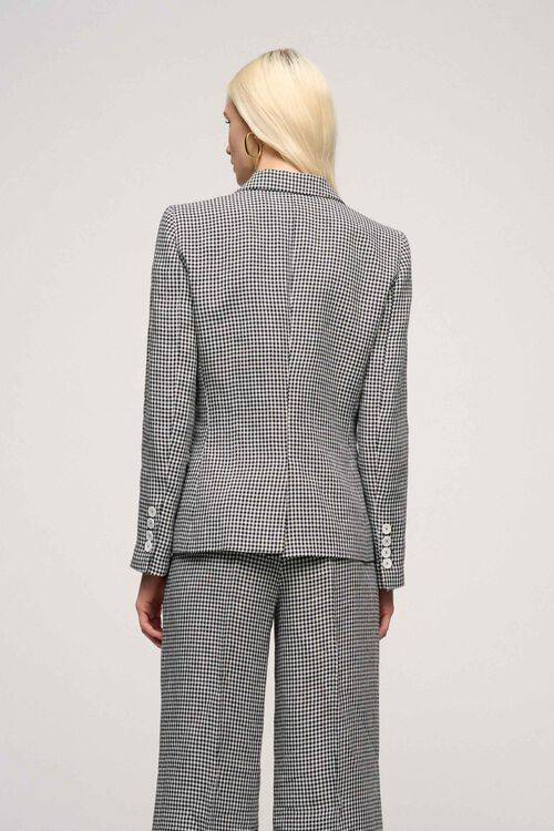 Luisa Spagnoli Vellutata - Giacca In Lino Vichy