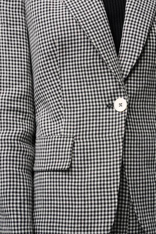 Luisa Spagnoli Vellutata - Giacca In Lino Vichy