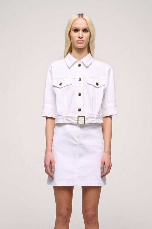 Luisa Spagnoli Visto - Giacca cropped in cotone