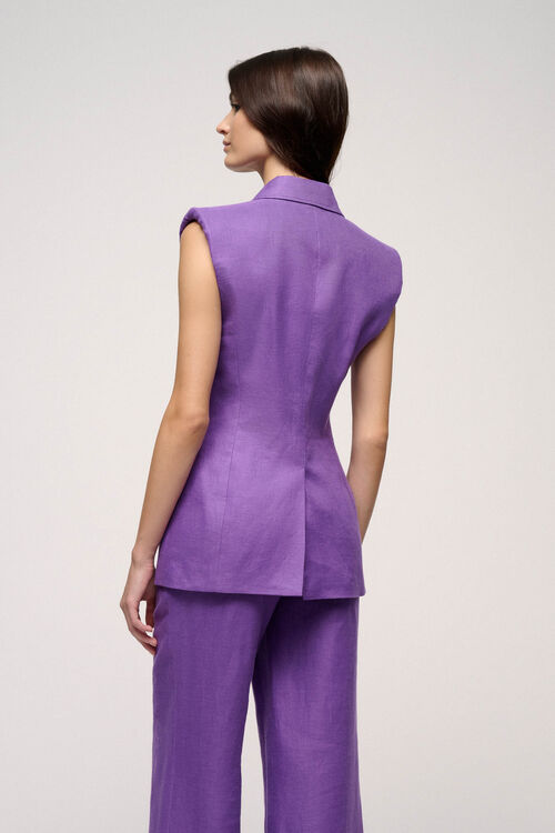 Luisa Spagnoli Volta - Gilet In Misto Lino