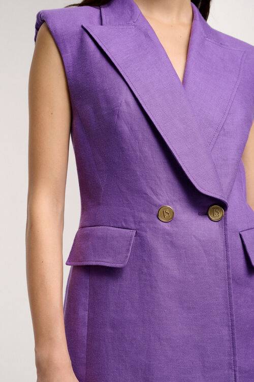 Luisa Spagnoli Volta - Gilet In Misto Lino