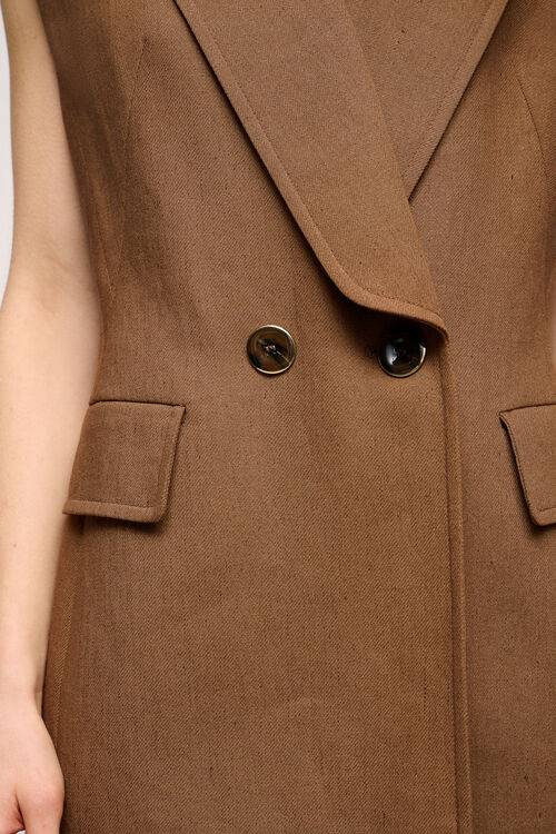 Luisa Spagnoli Volta - Gilet In Misto Lino