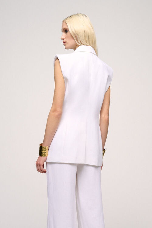 Luisa Spagnoli Volta - Gilet In Misto Lino