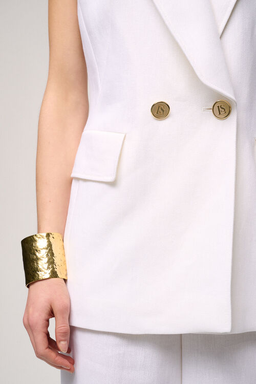 Luisa Spagnoli Volta - Gilet In Misto Lino