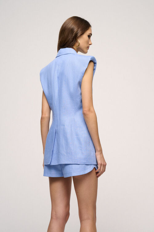 Luisa Spagnoli Volta - Gilet In Misto Lino