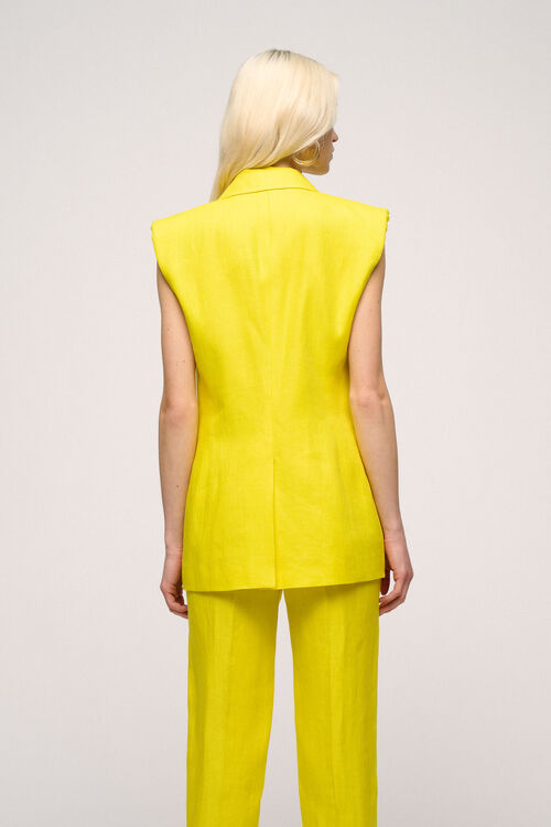 Luisa Spagnoli Volta - Gilet In Misto Lino