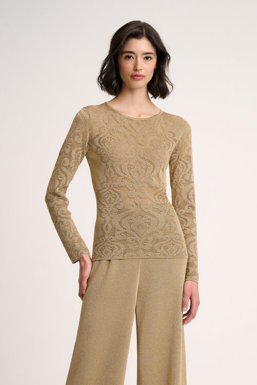 Luisa Spagnoli Zama - Pullover damascato