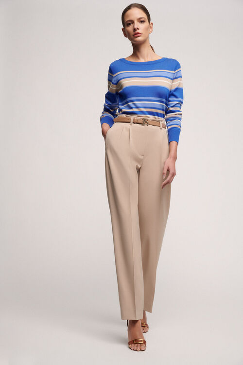 Luisa Spagnoli Macchietta - Pullover A Righe Multicolor