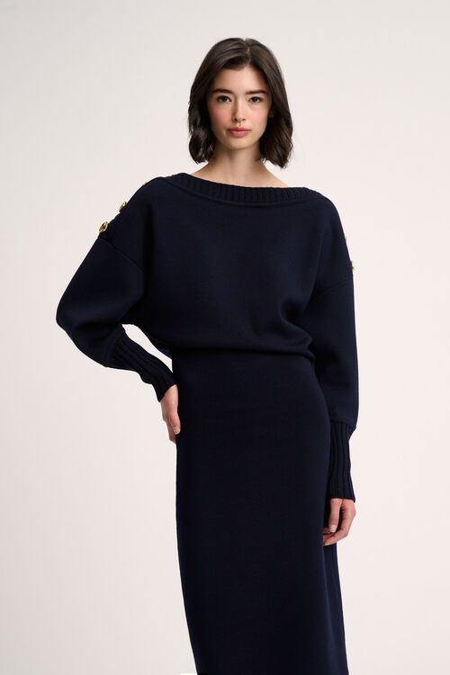 Luisa Spagnoli Monolingue - Abito In Maglia - Fashion Show