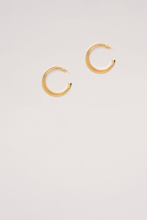 Luisa Spagnoli Nudaria - Orecchini a cerchio multifilo